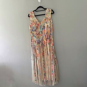Terramina Multicolor Striped Midi Dress